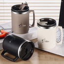 Axyaa Double Wall Stainless Steel Coffee Mug with Handle - Leak-proof Insulated Cup