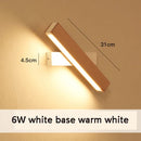 Axyaa Solid Wood LED Wall Lamp | Adjustable Nordic Bedside Lighting