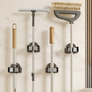 Axyaa Mop Wall Clip Hook Bathroom Kitchen Storage Rack Broom Cloth Holder