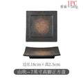 Axyaa Ceramic Square Dessert Plate for Restaurant Snack Barbecue Sushi