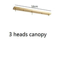 Axyaa Nordic Copper LED Pendant Lamp with Ceramic Lampshade for Living Room Chandelier