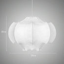 Axyaa Silk Chandelier: Nordic Designer LED Pendent Lamp for Home Decor