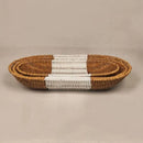 Axyaa Rattan Wicker Serving Baskets: Bread Fruit Vegetables Basket 6 Styles