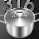 Axya Thick Stainless Steel Soup Pot for Induction Gas Stoves