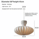 Axyaa Silk White Ball LED Chandelier - Nordic Modern Minimalist Design for Living Room