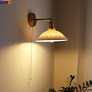 Axyaa Ceramic Copper LED Wall Lamp Nordic Modern Wandlamp Applique Da Parete