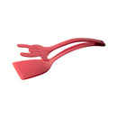 Axyaa Silicone Grip Shovel Clip & Flip Tongs Set for Cooking & Grilling