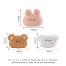 Axyaa Plush Rabbit Sofa Cushion for Girls - Small Dog Bedside Doll Gift