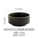 Axyaa Ceramic Rock Pattern Dessert Bowl