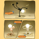 Axyaa Funny Sportsman Night Light Desk Lamp for Bedroom, Bathroom & Kitchen