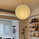 Axyaa Rice Paper Wabi Sabi Pendant Lamp, Ceiling Hanging Light for Kitchen, Living, Dining Room