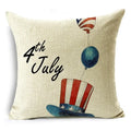 Axyaa Independence Day Pillowcase for Sofa, Car, Office - Creative & Simple Lumbar Cushion Cover