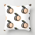 Peachy Pink Pattern Cushion Cover 45X45CM for Sofa Decor by Axyaa