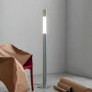 Axyaa Adjustable Chrome Black LED Floor Lamp for Home and Exhibition Hall