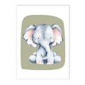 Axyaa Cute Animal Canvas Print Nursery Wall Art for Baby Kids Room