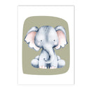 Axyaa Cute Animal Canvas Print Nursery Wall Art for Baby Kids Room