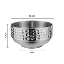 Axyaa Double Layer Stainless Steel Rice Bowl - Golden Ramen Bowls