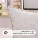 Axyaa Linen Chenille Pillow Case 50x50cm - Comfortable Decorative Cushion Cover