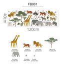 Axyaa Boho Bear Nursery Wall Decals Art for Kids Room Decor