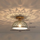 Axyaa Ceramic LED Ceiling Lamp for Indoor Lighting - Semi-Circular Design