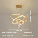Axyaa Glass Globe Chandelier: Modern LED Pendant Light for Luxury Stairs & Indoor Decor