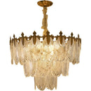 Axyaa Glass Chandelier: French Court Style, Retro, Living Room, Dining Room, Bedroom Lighting