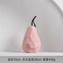 Axyaa Apple Pear Decoration: Simple Ceramic Fruit for Home & Office Décor