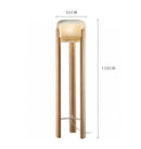 Axyaa Wood and Glass Bedside Table Lamp with E27 Floor Lamp