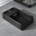 Coffee Grounds Knock Box with Tamper Pad Organizer by Axyaa - Barista Tools