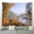 Axyaa Wild Animal Tapestry Nature Landscape Wall Hanging for Home Decor