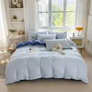 Axyaa Solid Color 4-Piece Bedding Set - Quilt Cover, Bed Sheet, Student Dorm 3-Piece Set