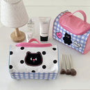 Axyaa Cartoon Cute Waterproof Cosmetic Bag - Portable Organizer for Women
