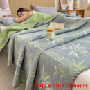 Axyaa Cotton Three-Layer Towel Quilt Sofa Cover Blanket and Shawl Blanket