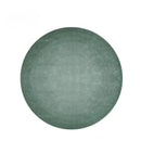 Axyaa Green Plush Round Carpet for Modern Minimalist Home Decor