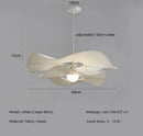 Axyaa Nordic Pleated Fabric Pendant Lights Chandelier Bar LED Hang Lamp