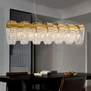 Axyaa Gold Crystal LED Chandeliers for Luxury Living Spaces