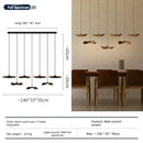 Axyaa Retro Wood Staircase Island Pendant Light