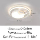 Axyaa LED Ceiling Lamp: Modern Nordic Style for Bedroom, Living Room, Dining Room