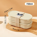 Axyaa Double Layer Plastic Lunch Box with Sealed Lid