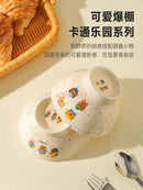 Axyaa Ceramic Couple Yogurt Bowl, Elegant Tableware for Home, Kids Rice Bowl