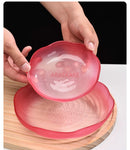 Axyaa Glass Fruit Plate for Living Room Coffee Table, High-End Snack Candy Tray