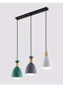 Axyaa Nordic Macaron Dining Table Light: Modern & Simple Circular Lamp for Bar Counter