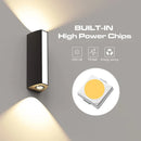 Axyaa 12W Outdoor Wall Sconce, Waterproof Aluminum Garden Porch Terrace Balcony Lighting