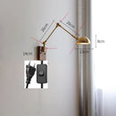 Axyaa Copper LED Wall Light with Pull Chain Switch, Nordic Modern Design
