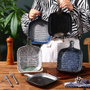 Axyaa Ceramic Square Dinner Plate Set - High Value Western Food Baking Handle