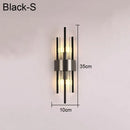 Axyaa Black Crystal Minimalist Wall Lamp Luxury Lighting