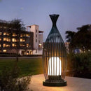 Axyaa Chinese Iron Courtyard Garden Floor Lamp - Outdoor Atmosphere Lighting