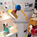 Axyaa Geometric Floor Lamp: Colorful & Playful Lighting for Kids Room or Living Room