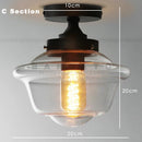 Axyaa Glass Ball LED Ceiling Light: Modern Nordic Suspension Hanging Indoor Decor