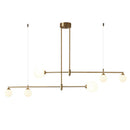 Axyaa Glass Ball Chandelier: Nordic Ceiling Lights for Dining Room, Kitchen, and Restaurant
